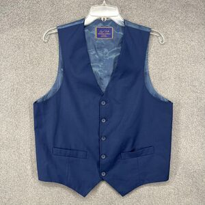 Giorgio Fiorelli‎ Vest Mens Blue Classic Formal Suit Waistcoat 40 Slim Fit